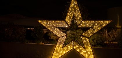 Photo Art Deco Star Wall Light