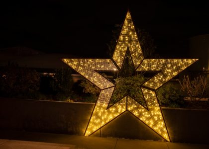 Photo Art Deco Star Wall Light